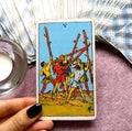 5 Five of Wands Tarot Card Conflict Chaos Commotion Unruly Boisterous Struggle Inner Struggle