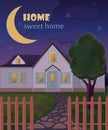 Home sweet home poster Royalty Free Stock Photo