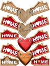 Home Sweet Home - Set of Labels Royalty Free Stock Photo