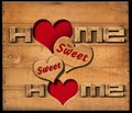 Home Sweet Home - Wooden Wall Royalty Free Stock Photo