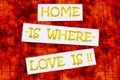 Home sweet lifestyle love family welcome friends valentine card sign