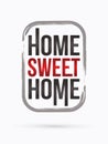 Home Sweet Home sign illustration Royalty Free Stock Photo