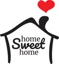 Home Sweet Home lettering logo