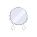 home table mirror cartoon vector illustration