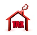 Home taxes illustration symbol. illustration