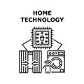 Home technology icon vector illustration Royalty Free Stock Photo