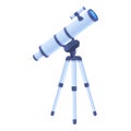 Home telescope icon, cartoon style Royalty Free Stock Photo