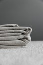 Home textiles minimalism, linen bed linen