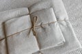 Home textiles minimalism, linen bed linen