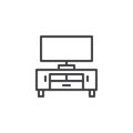 Home theater furniture line icon Royalty Free Stock Photo