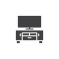 Home theater furniture vector icon Royalty Free Stock Photo