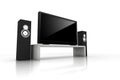 Home theater / high definition television Royalty Free Stock Photo