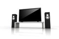 Home theater / high definition television Royalty Free Stock Photo