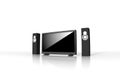 Home theater / high definition television Royalty Free Stock Photo