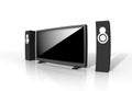 Home theater / high definition television Royalty Free Stock Photo