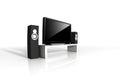 Home theater / high definition television Royalty Free Stock Photo