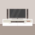 Home theater illustration Royalty Free Stock Photo