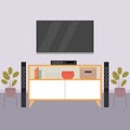 Home theater illustration Royalty Free Stock Photo