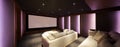 Home theater, luxury interior