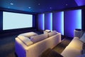 Home theater, luxury interior