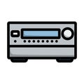 Home Theater Receiver Icon Royalty Free Stock Photo