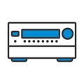 Home Theater Receiver Icon Royalty Free Stock Photo