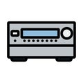 Home Theater Receiver Icon Royalty Free Stock Photo