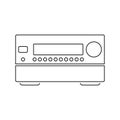Home theater receiver icon Royalty Free Stock Photo
