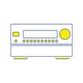Home theater receiver icon Royalty Free Stock Photo