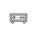 Home theater receiver outline icon Royalty Free Stock Photo