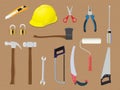 Home tools diy toolbox renovation construction Royalty Free Stock Photo