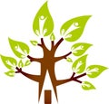 Home tree logo Royalty Free Stock Photo