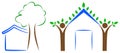 Home tree logo