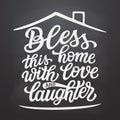 Home typography quote Royalty Free Stock Photo