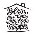 Home typography quote Royalty Free Stock Photo