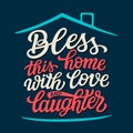 Home typography quote Royalty Free Stock Photo