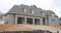 Home Under Construction in Suburbia Royalty Free Stock Photo