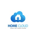 Home Up Cloud Creative Modern Logo Design Vector Illustration