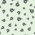 Home user and mouse cursor solid seamless pattern, remote work theme. Vector graphics. User house with mouse pointer