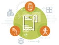 Home Utilities Bill Payment Services - Illustration Royalty Free Stock Photo