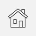 Home vector icon. Isolated house icon vector design Royalty Free Stock Photo