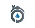 home water plumbing logo template