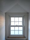 Home: white attic window Royalty Free Stock Photo