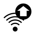 Home wifi glyphs icon