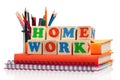 Home work Royalty Free Stock Photo