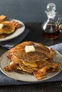 Homeade Sweet Bacon Pancakes Royalty Free Stock Photo