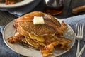 Homeade Sweet Bacon Pancakes Royalty Free Stock Photo