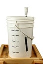 Homebrew Fermenting in a Bucket Royalty Free Stock Photo