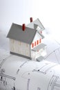 Homebuilding plans Royalty Free Stock Photo