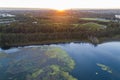 Homebush bay, Sydney Australia aerial view lagoon